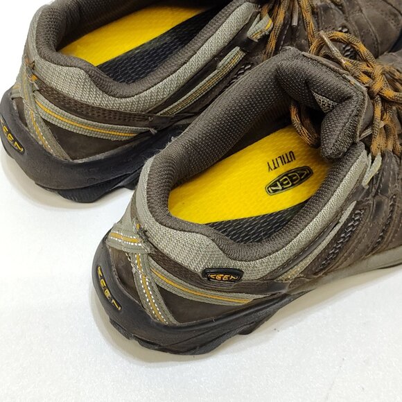 KEEN Voyageur Vented Hiking Shoes Men US 9M Leather Mesh Outdoor Water-Resistant - Picture 10 of 11